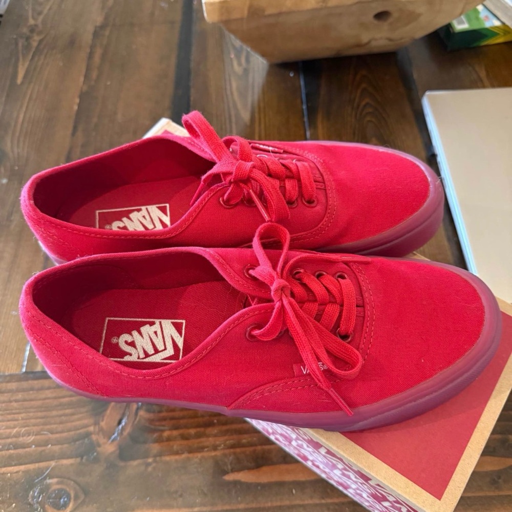 Vans Translucent Red Sneakers